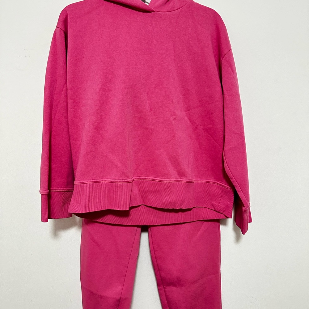 Hot Pink Hoodie and Sweatpants Set